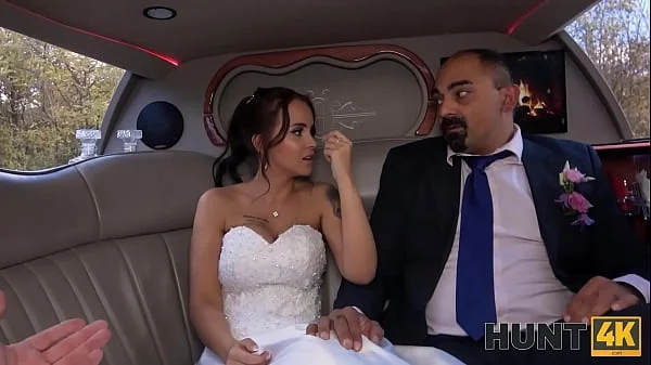 HUNT4K. Enticing bride-to-be rocks out with injured guy before husband