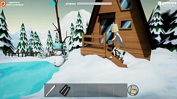 Fuckerman Winter Lovers Complete Gameplay - Huge Tits Teen & MILF Hardcore Threesome Anal Fuck