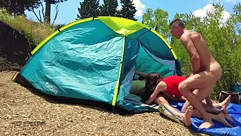 Beach Gangbang: Two Guys Fuck Katty West While Husband Watches - Amateur Blowjob & Facial on Public Beach