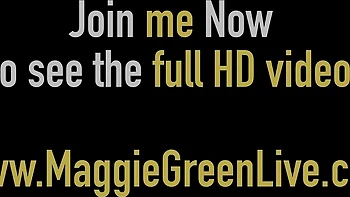 Flashy Maggie Green's masturbating movie