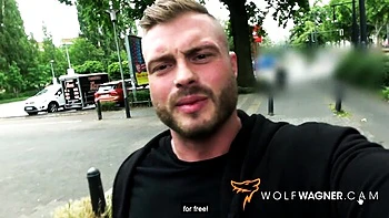 German Milf Gets Public Casting Couch Blowjob