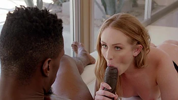 A girl with a big ass rides the huge black cock of her boyfriend