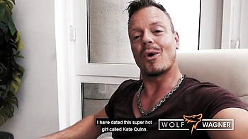 Petite Blonde Kate Quinn Drinks Cum POV in Budapest