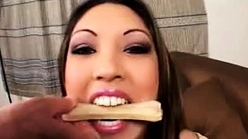 Big-Assed Busty Asian Gets Fucked and Blows Cock