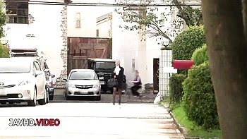 Asian milf fingers and sucks cock hard