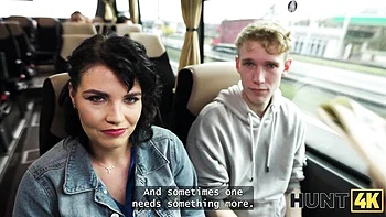 Charlie Dean's huge white cock fucked in public