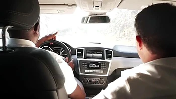 French Threesome Fucks Hitchhiker Outdoors - BBC Doggy Cum Mouth