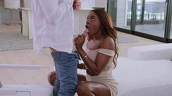 Little Caprice & Ana Foxxx fuck two black studs foursome