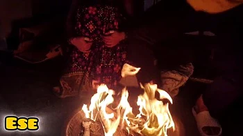 Desi Aunty Fucks Doggy with Big Natural Tits - Rough Homemade MILF