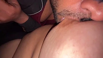 Desi Aunty Gives Shaking Handjob Massage in Bedroom with Big Tits