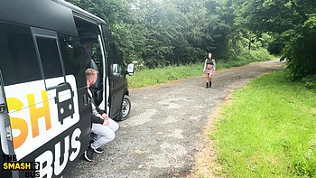 Big Tits MILF Miss Crude Gets Hardcore Bus Fuck with Blowjob & Facial