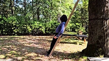 Brunette Amateur Catarina Fucks Outdoors Fetish Style
