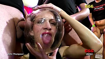 German College Babes Pissing & Hardcore Gangbang