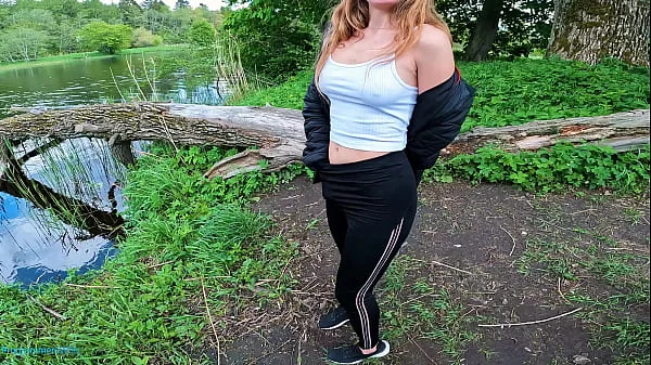 Masturbating her to orgasm in public near river - ProgrammersWife