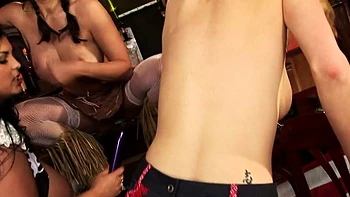 Lesbian Cowgirls Fight with Toys Hardcore