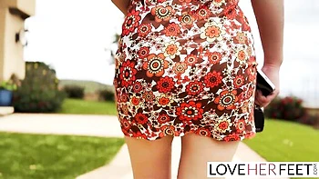 Dharma Jones Worships Sexy Feet with Hot Footjob