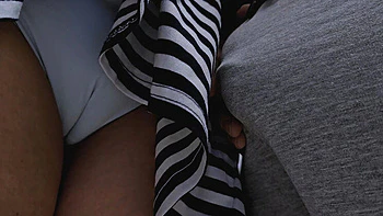 Horny Stranger Fucks Teen on Crowded Bus with Big Cock Cumshot