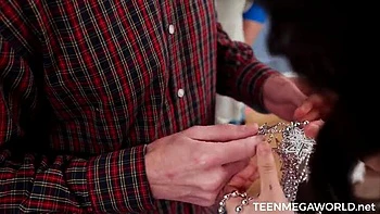 Brunette Teen Simona’s Christmas Gangbang with Creampie & Boyfriend