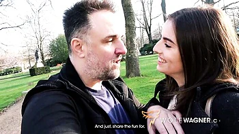 Brunette babe rides cock in her first anal fuck