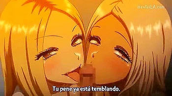 Uniformed girls harass and give him multiple blowjobs