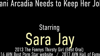 Sara Jay and Dane's lesbian pussy licking