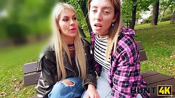 Hot Russian Lesbians Picked Up for Office Fuck