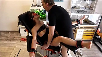 German BDSM Slave Fucked Hard on Gynecological Chair