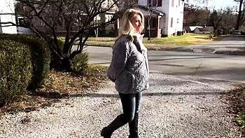 Blonde Amateur Gets Public Tickled