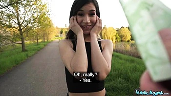 Curvy teen Megan sucks big cock and rides ass