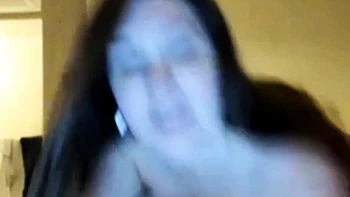 Big tits amateur BBW masturbates on webcam