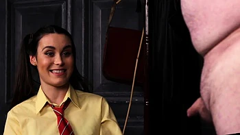 SPH College Girl Mocks Professor Hardcore Femdom