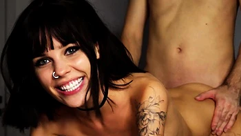 Sexy Punk Girl Stuffed Doggystyle Until Brain Fried