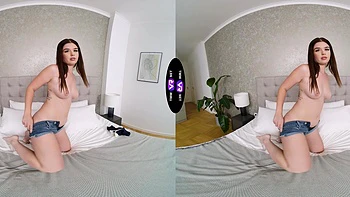 Hungarian Brill Angel fingers her shaved pussy