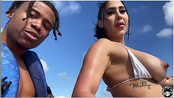 Valerie Kay Fucked Hard in Jetski Bondage