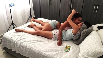 Latina Lesbians Kendy Maly & Kary London Rough Dildo & Toy Fuck