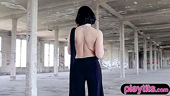 Marisa Ehret Shows Off Big Tits and Ass in German Outdoor Strip