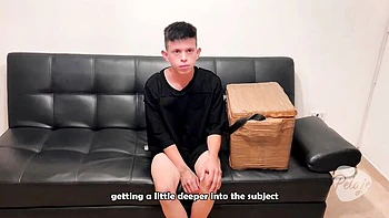 Skinny Brunette Gets Fucked on Street Casting