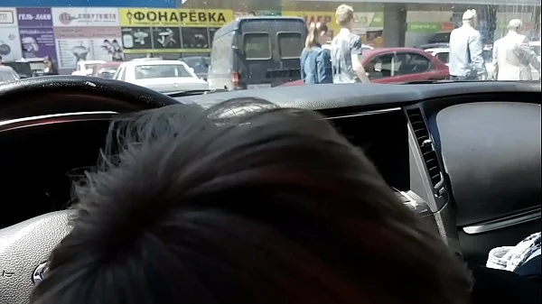 Public blowjob with cum swallowed and nasty talking at the parking