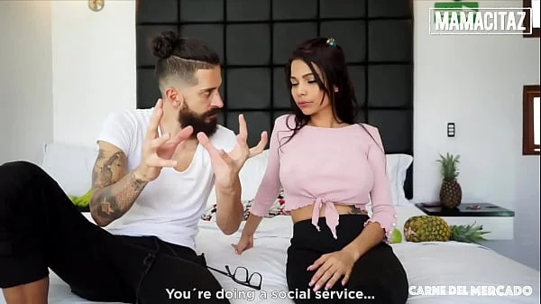 CARNE DEL MERCADO - (Logan Salamanca, Mila Garcia) - Busty Colombian Chick Gets Picked Up To Suck And Fuck A Fat Cock