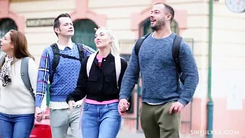 Double Date Gets Wild: Lovita, Antonia, Sam & Adam Fuck & Blowjob