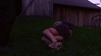 19yo Horny Blonde Teen Gets Anal Creampie on Webcam