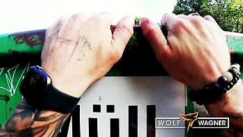 Mia Blow's milf fucks outside, big tits cum in mouth