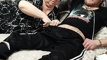 MILF Mother-in-Law Swallows Cum After Deep Blowjob
