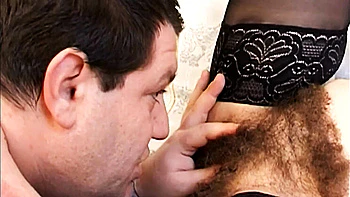 Hairy Black Granny Gets Fucked Hard by Young Cock