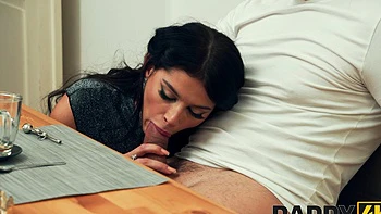 Young girl fucked by daddy in steamy old-young scene