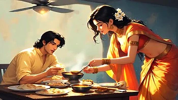 Indian Bhabhi Fucked Hard Doggystyle at Night - Silent 3D Animation