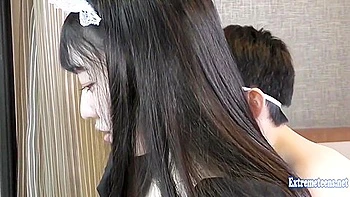 Akemi Maid Cosplay Ravaged Publicly with Creampie Near Train