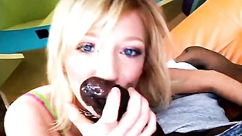 Alexa Lynn’s Interracial Masturbation & Facial Blowjob