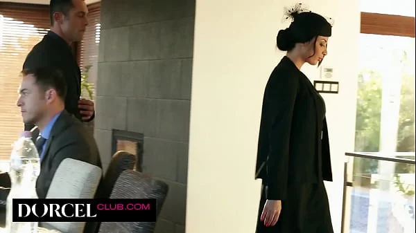 Sexy lawyer Claire Castel satisfies his colleague