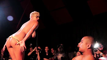 Busty blonde with big ass gets fucked and sucks cock
